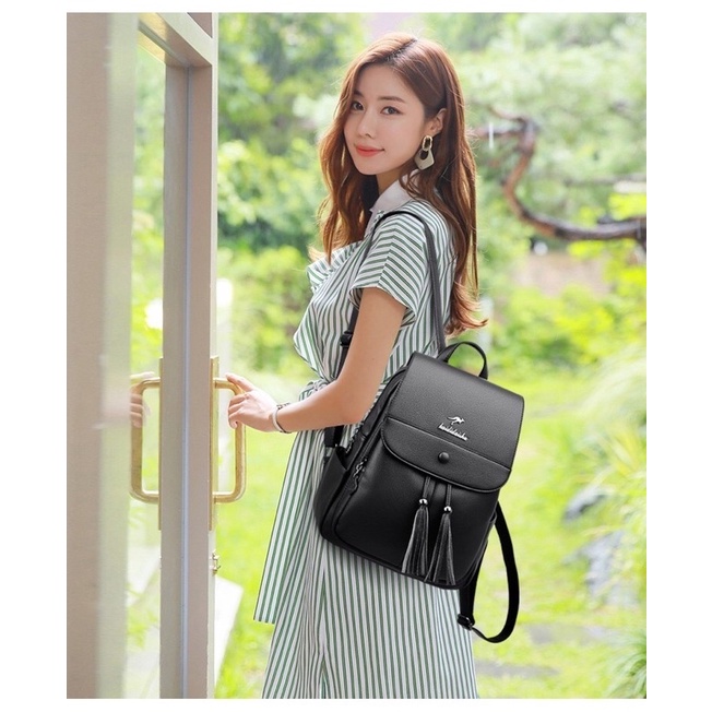 Ransel Wanita Kerja Kantor Kuliah Simple Kekinian