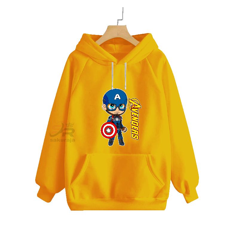 sweater hoodie anak super Hero/karakter captain/umur 3-17 tahun/bisa COD