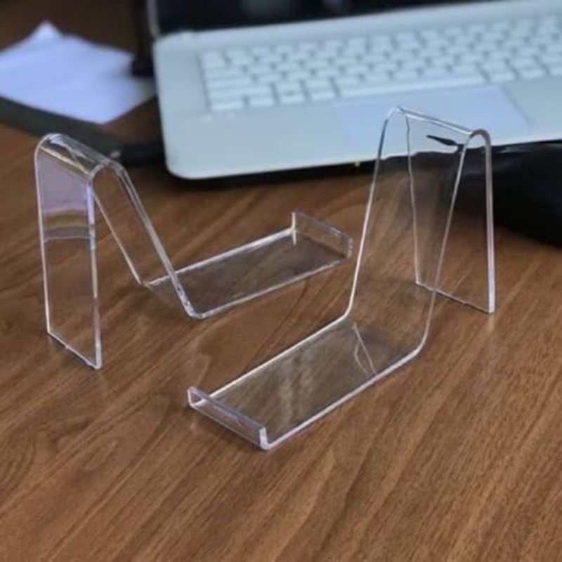 CUCI GUDANG SEPASANG Akrilik Mika Display Sandal Sepatu Pajangan Tatakan Stand Sepatu Seserahan Hant