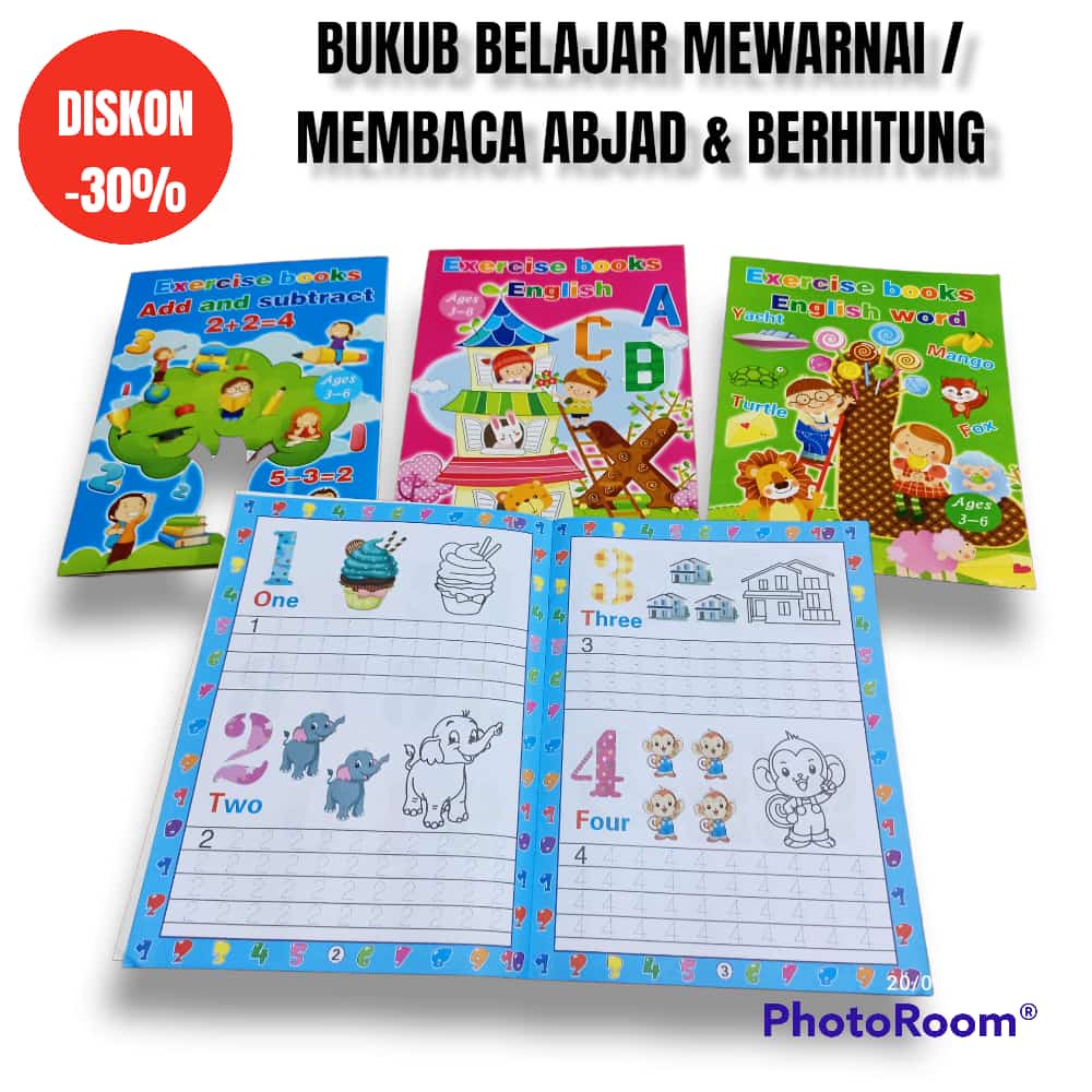 

LJK SHOP - BUKU GAMBAR MEWARNAI EXERCISE BOOKS A4