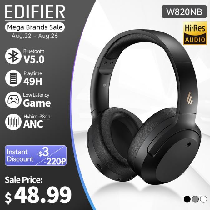 Ts66 Edifier W820Nb Anc Headphone Nirkabel Bluetooth Headset Audi Dikapratiwii12