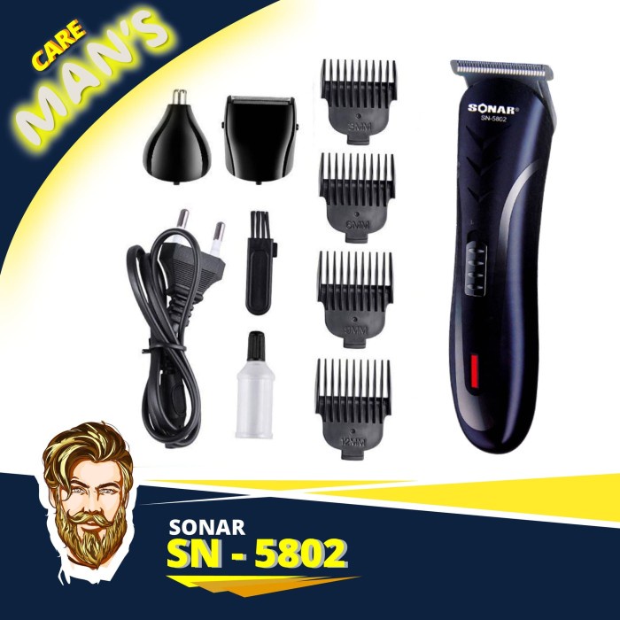 Sonar SN- 5802 Alat Cukur Rambut,Kumis,Jenggot Dan Bulu Hidung Ori100%