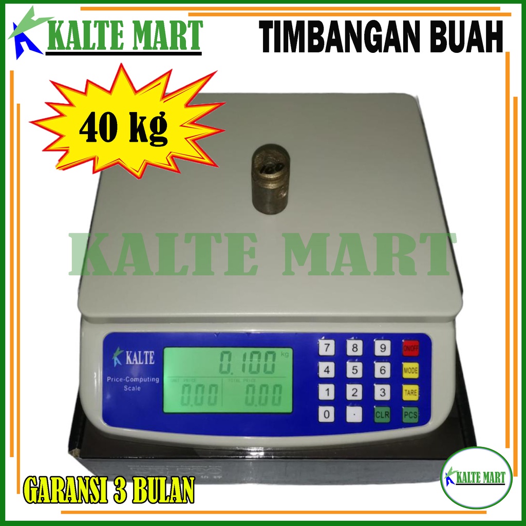 Timbangan Digital Computing Scale 30kg/40Kg Timbangan Digital buah 40Kg Timbangan sayur Digital