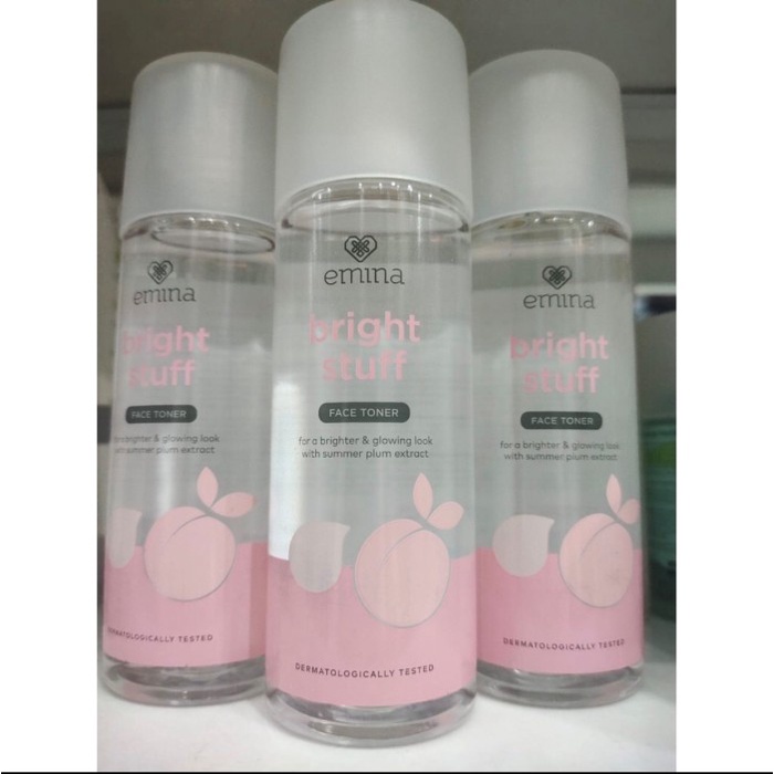 Emina Bright Stuff Face Toner 100ml Toner Wajah Cerah Glowing Anti Kusam RUMAH CANTIK