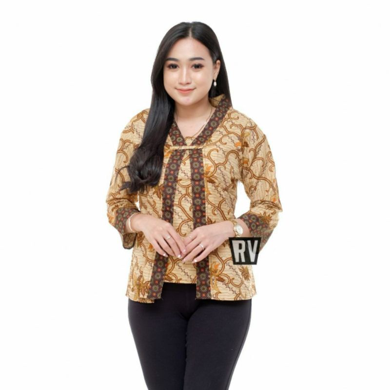 BAJU BATIK COUPLE WANITA MODERN MONALISA GENES M,L,XL asli PEKALONGAN