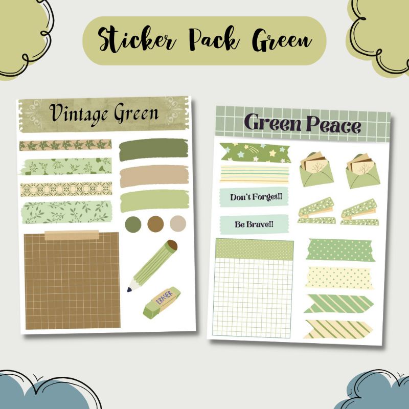 

Sticker Pack / Stiker Lucu / Stiker Cute / Stiker Tumblr / Aesthetic Sticker