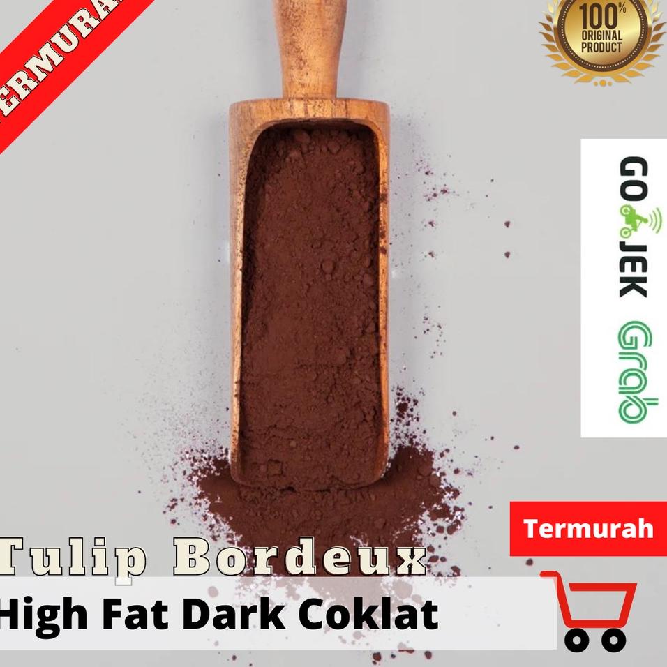 

Produk Premium.. Cokelat Bubuk Tulip Bordeaux Pure Dark Coklat Tulip 500 g |1 kg IMS