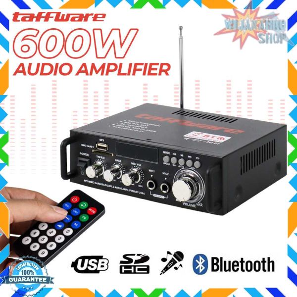 Taffware Bluetooth EQ Audio Amplifier Home Theater FM 600W  BT298A