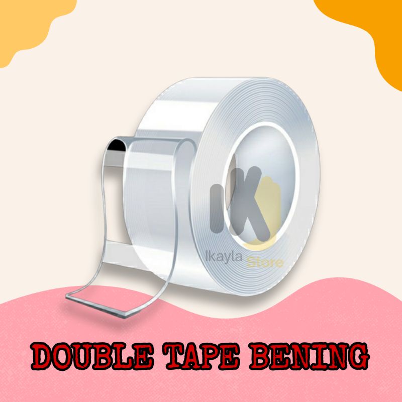

DOUBLE TAPE BENING SELOTIP TRANSPARANT PEREKAT ISOLASI SERBAGUNA TERMURAH