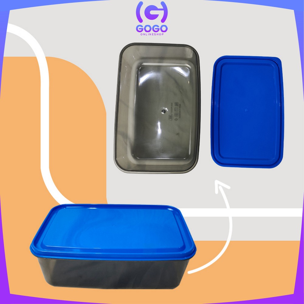 GOGO-C425 Toples Plastik Set isi 14pcs Smoke Sealware / Toples Kotak Snack Kontainer Makanan Food Storage Box BPA FREE
