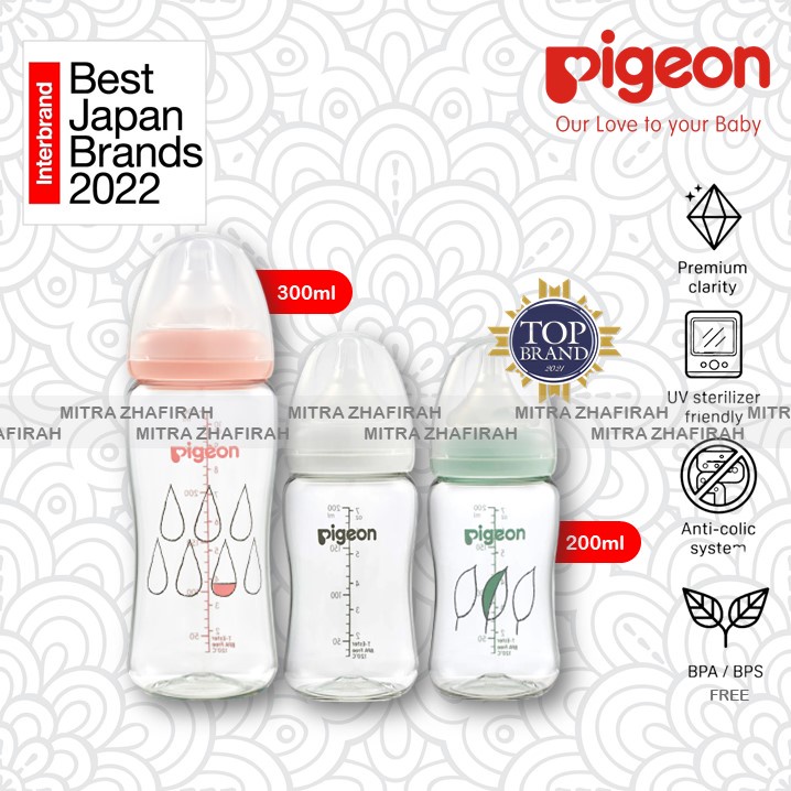✅MZ✅ PIGEON Wide Neck T-Ester 200ml 300ml | Botol Susu PIGEON T-Ester 200ml 300ml