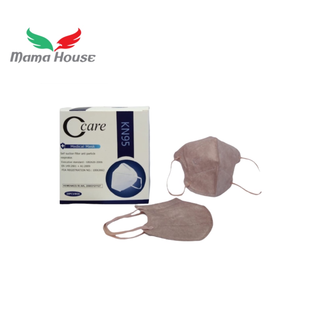 [MH] Masker Duckbill KN95 C-care Pro 5 Ply Isi 20 Pcs + Box