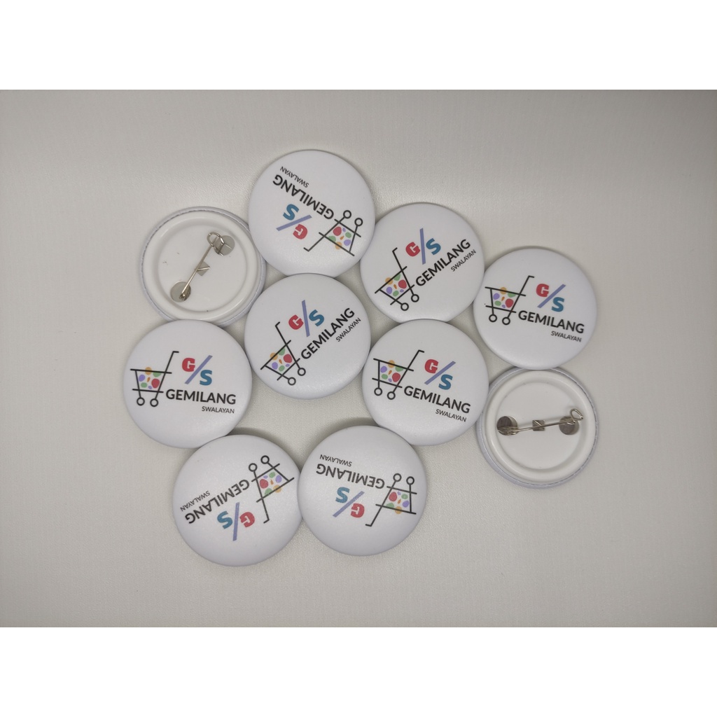 PIN Button Custom / Souvenir / Logo Brand / Squad Game DLL