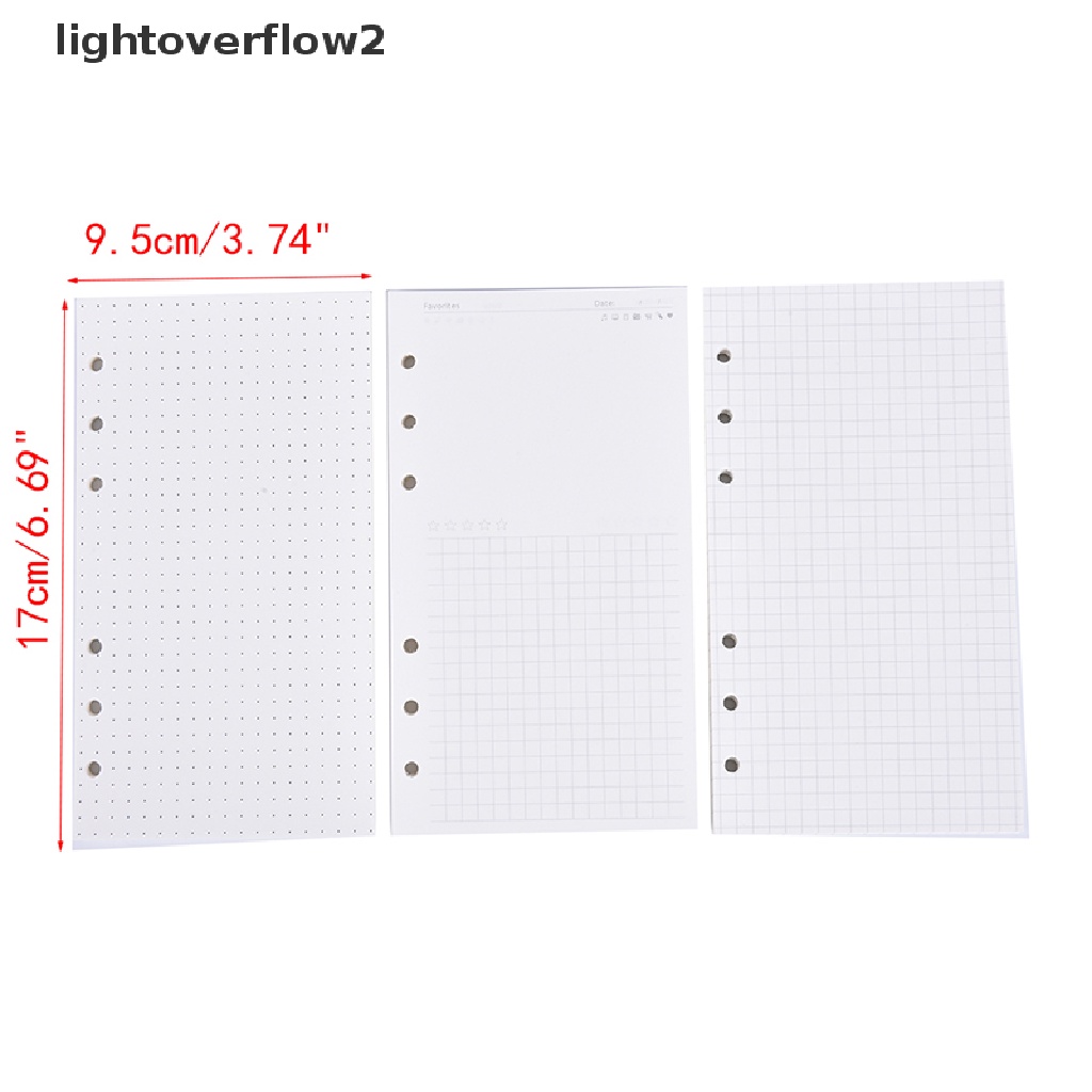 (lightoverflow2) Kertas Isi Ulang Loose Leaf Ukuran A6