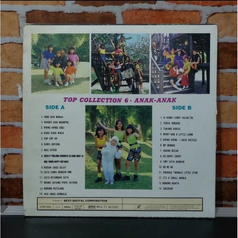 Laserdisc lagu indonesia top collection 6 anak-anak