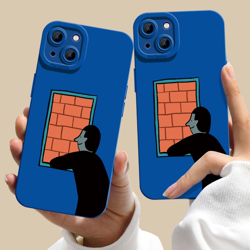 Soft Case Silikon TPU Motif Anak Laki-Laki Untuk IPhone 14 13 12 Pro Max 11 XS XR X Plus