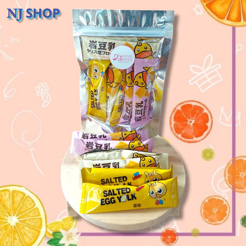 

[Snack Original] - Salted Egg Yolk Wafer Roll Wafer Kuning Telur Asin Telor Asin Kualitas Premium