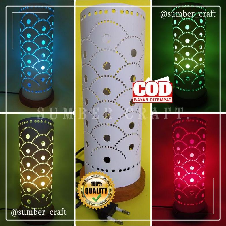 FULL UKIR LAMPION LAMPU HIAS NEON UNIK HANDMADE SOUVENIR KADO MURAH DARI PIPA PARALON PVC SIMPEL