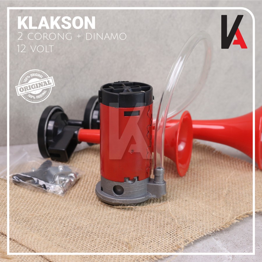 KLAKSON MOBIL 2 TEROMPET / KLAKSON DINAMO 2 CORONG 12V - 24V HIGH QUALITY