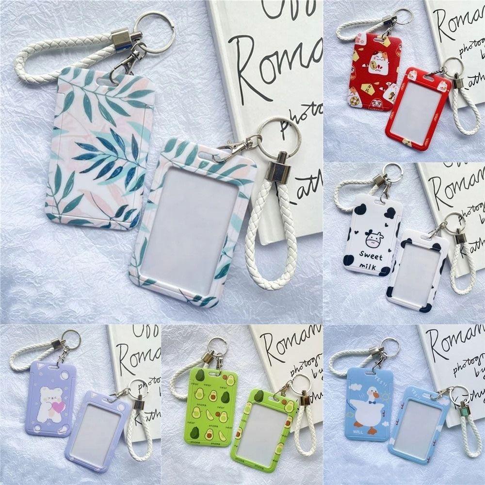 Mxbeauty Card Holders Office Keyring Bus Card Cover Kartun Kartu Kerja Pemegang Lencana Nama