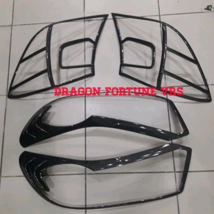 [BAYAR DIRUMAH] Paket Garnish DepanBelakang Brio 2019 Full Carbon. / Perlengkapan Variasi Mobil Mura