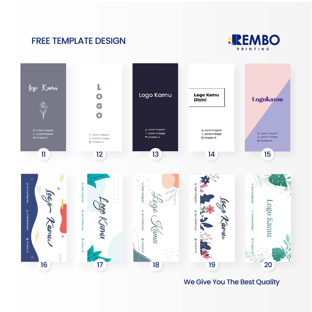 [TERMURAH] Hang Tag Produk - Label Baju - Cetak Hangtag Baju - Label Produk - Hang Tag custom