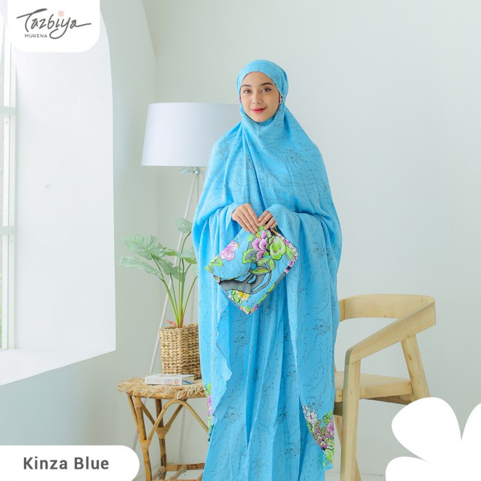 

MUKENA TAZBIYA BORDER KINZA SERIES ALLSIZE - BLUE