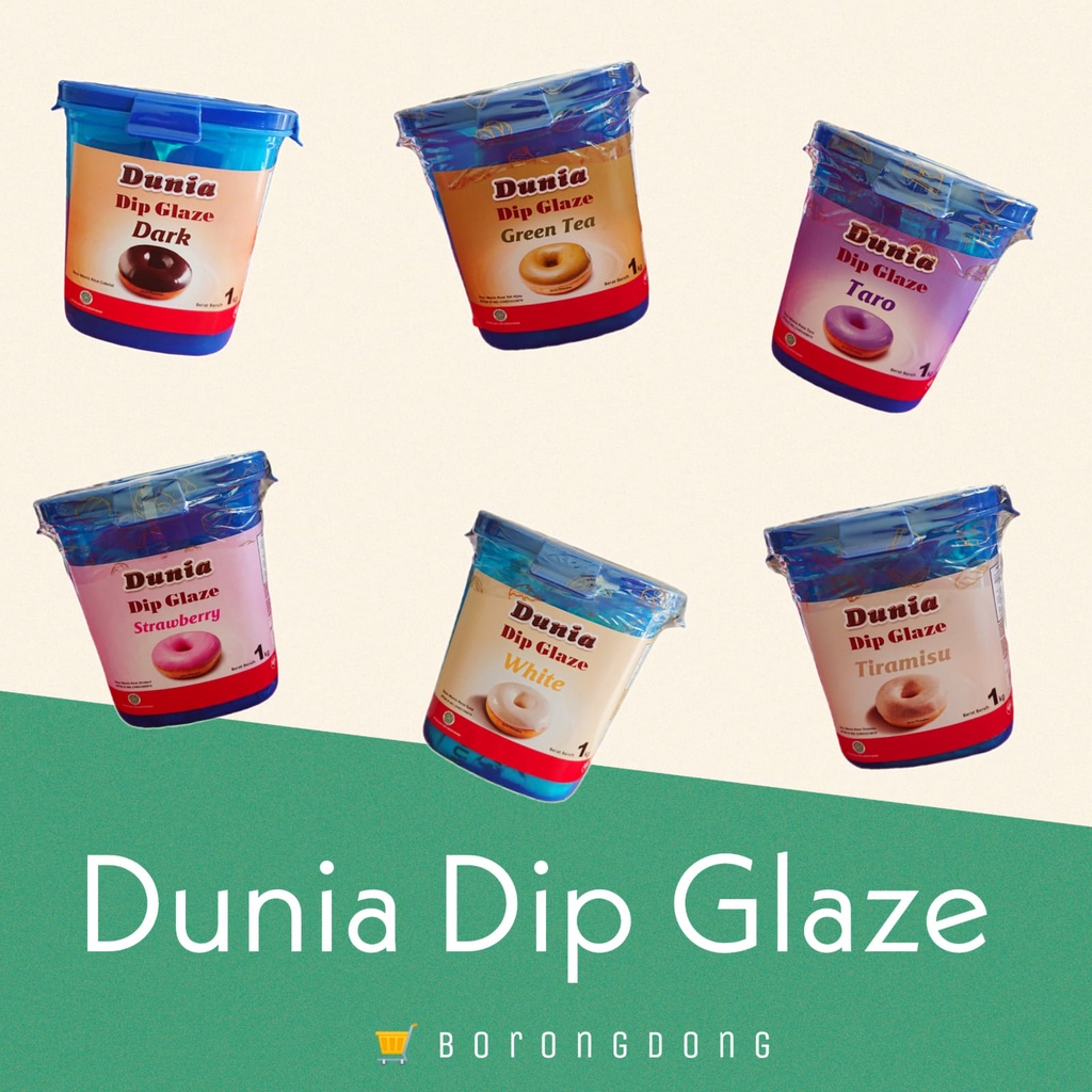 

Dunia Prima Dip Glaze 1 Kg / Topping Donat / Topping Pisang Nugget