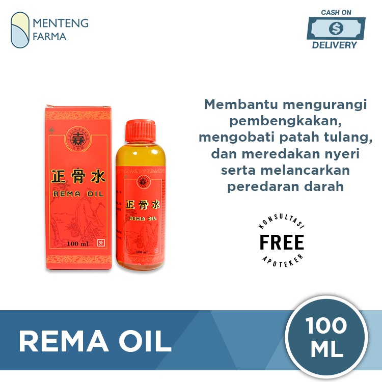 Rema Oil 100ml - Obat Gosok Patah Tulang dan Keseleo