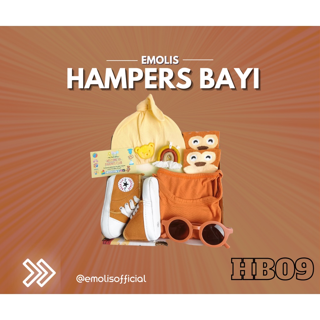 HB09 Hampers Bayi Newborn Baby Gift Emolis Kado Bayi Lahiran Unisex / Boy / Girl Perlengkapan Bayi Murah