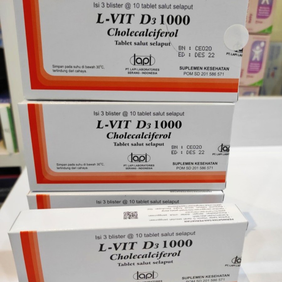 L-Vit D3 1000 IU//Vitamin D3 1000 IU//isi 10 tablet