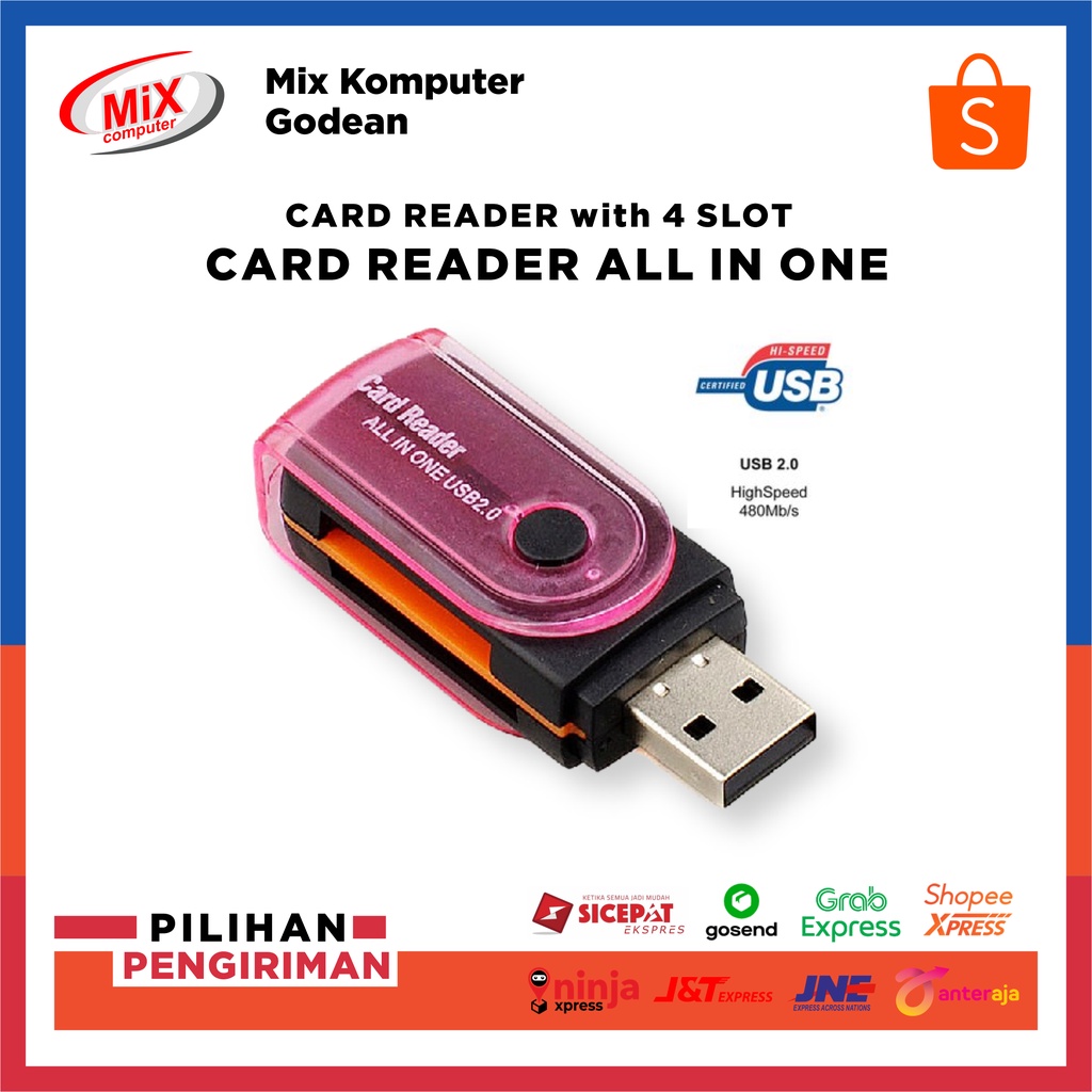 Jual Card Reader All In One 4 Slot With Rotasi Shopee Indonesia