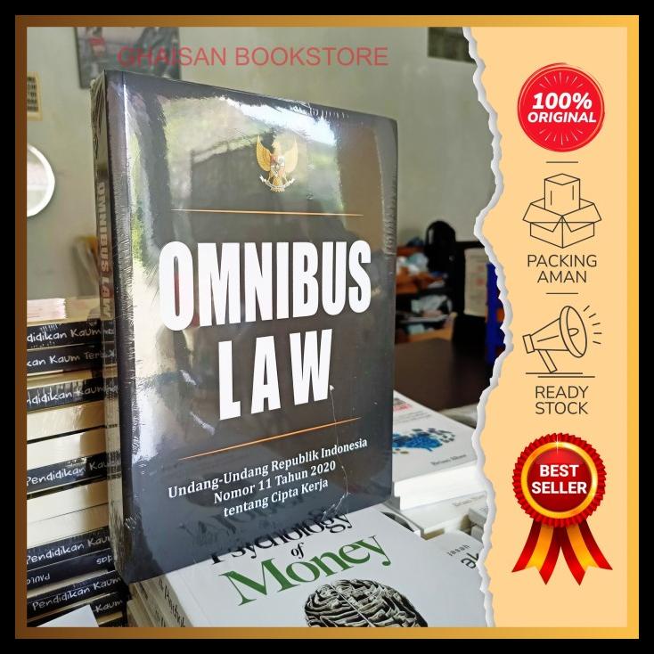 

DISKON TERBATAS !!! BUKU OMNIBUS LAW UU REPUBLIK INDONESIA TENTANG CIPTA KERJA TERLARIS