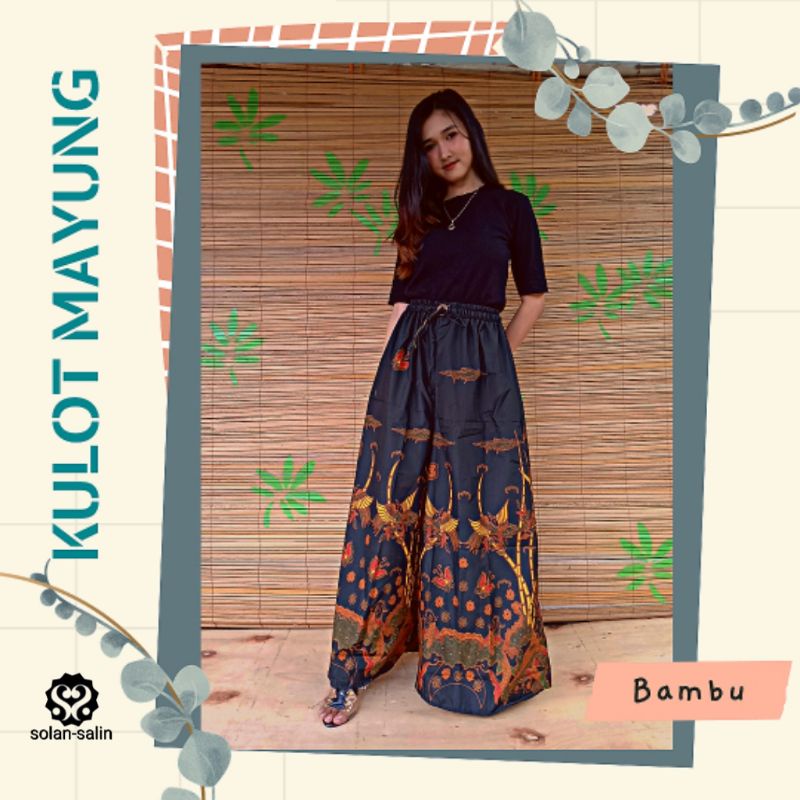 CELANA KULOT PANJANG BATIK JUMBO WANITA OUTFIT ARISAN KONDANGAN