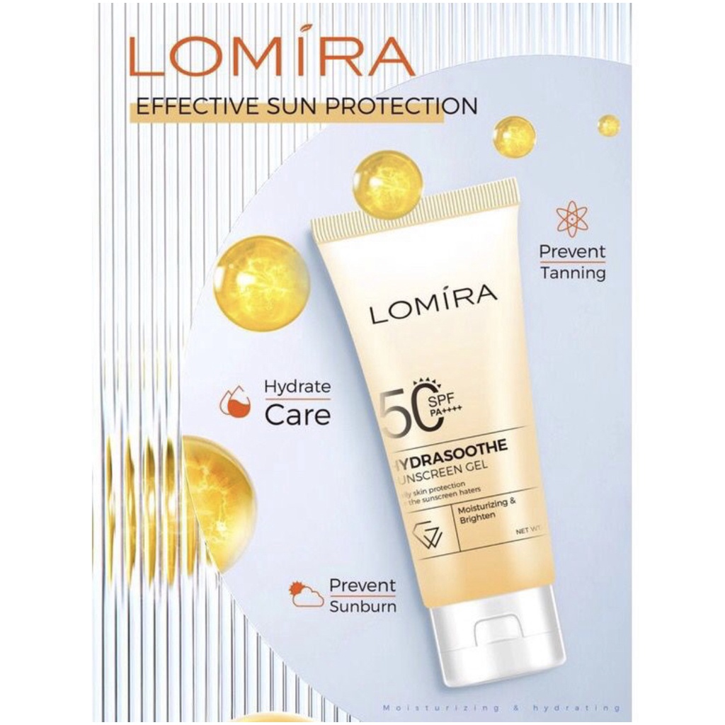 Lomira Hydrasoothe Sunscreen Gel SPF50 PA+++ 50ML