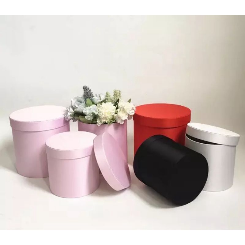 

Round Bloom box / Blooming Box / Box Bunga / Bloombox