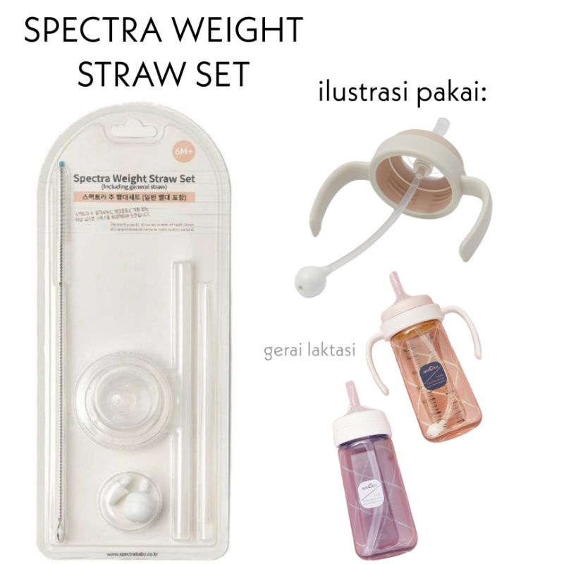 Spectra Weight Straw Set - Sedotan untuk botol Spectra