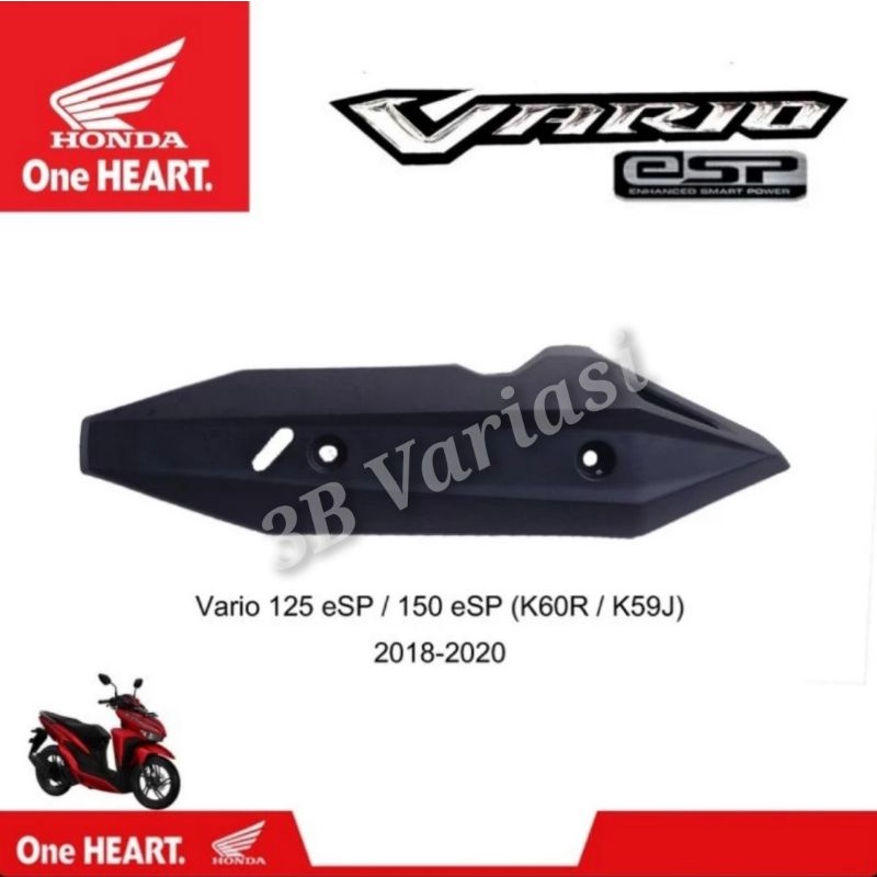 Cover Tameng Tutup Knalpot Honda All New Vario 150 Led Tahun 2018 - 2022