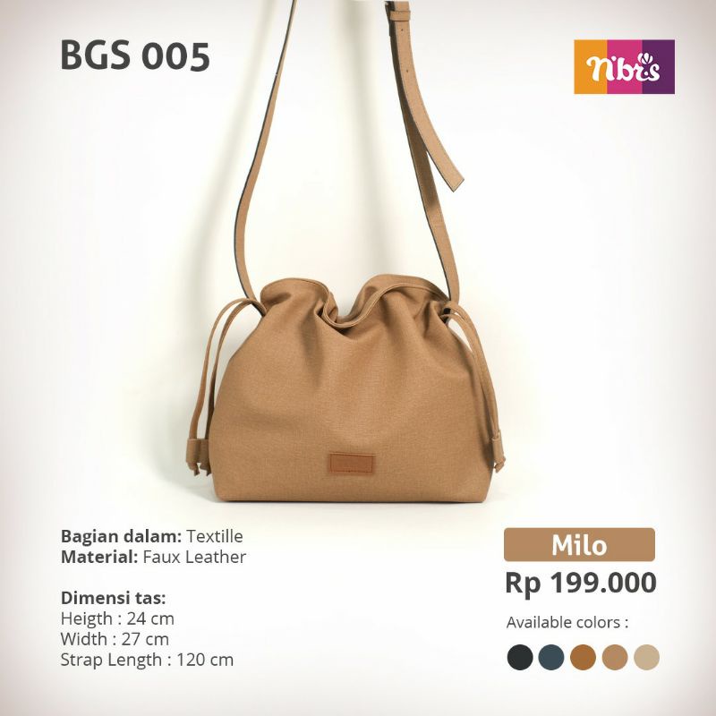 SALE TERMURAH SLING BAG NIBRAS BGS 005 TAS SELEMPANG WANITA