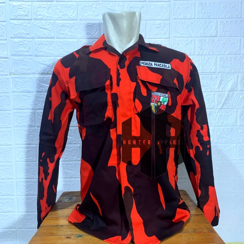 Kemeja Loreng Pemuda Pancasila - Kemeja PDL Pemuda Pancasila - Seragam Pemuda Pancasila