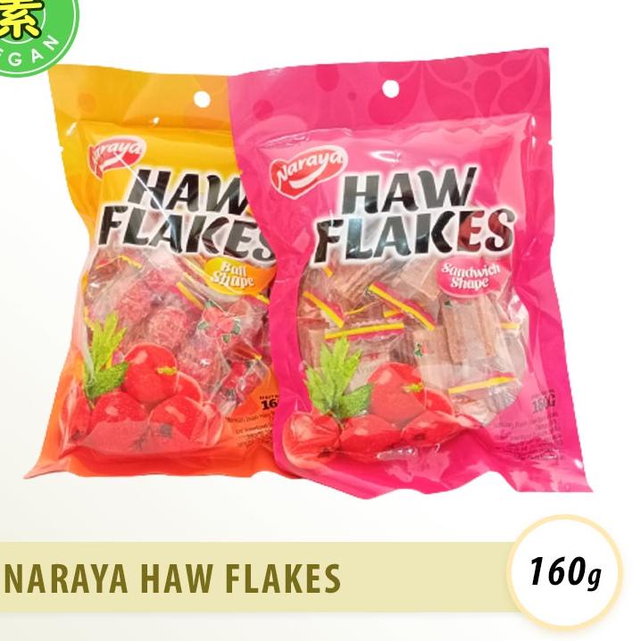 

Diminati--Naraya Haw Flakes 160g Camilan Legendaris Manisan Buah Haw Sanca Haw