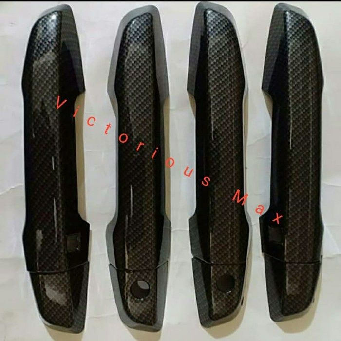 [READY] Cover Handle Cover Pegangan Pintu Crv Turbo Full Carbon / Perlengkapan Variasi Mobil Murah /
