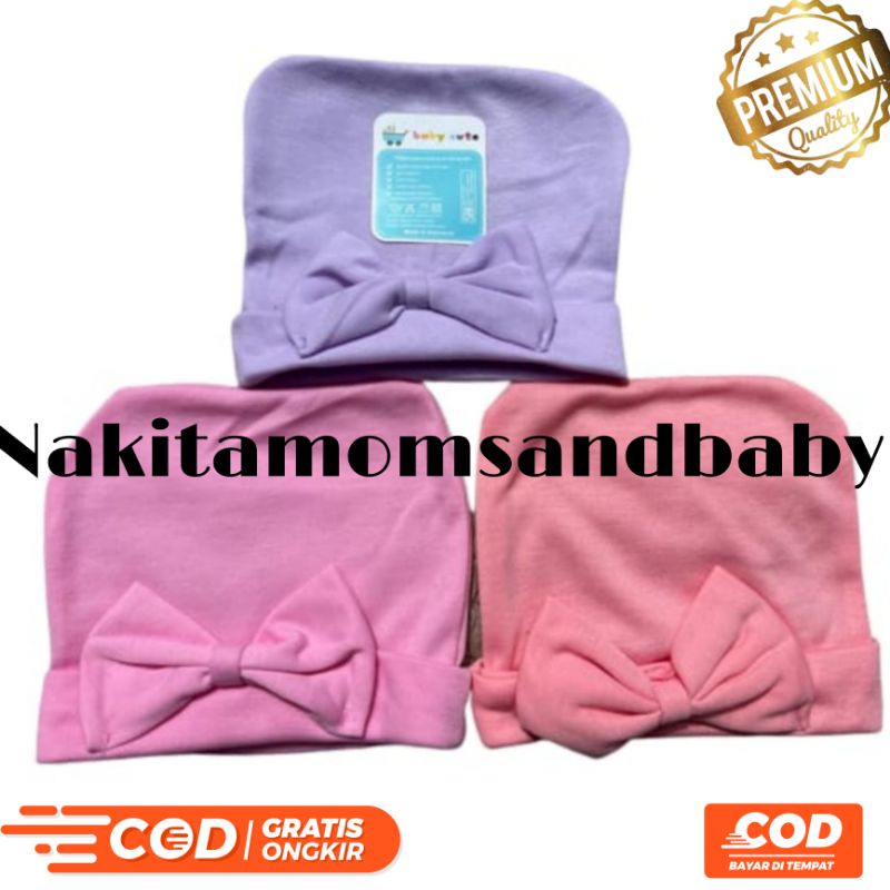 Topi Polos Baby Girl SNI per 1pcs