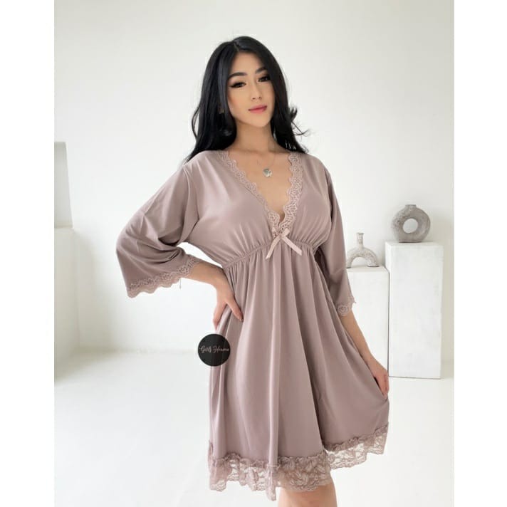 017P PROMO Sydney Lingerie Dress Only BAJU TIDUR WANITA KOREAN ATAU BAJU TIDUR PENGANTIN BISA COD (5TARAMSTORE)