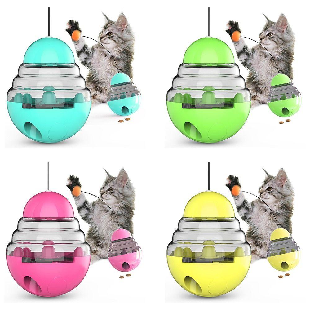 Solighter Food Treat Ball Toy Mainan Latihan IQ Cat Teaser Puppy Bowl Slow Food Feeder