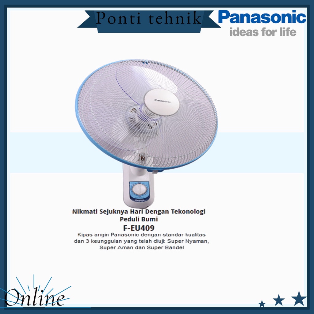 KIPAS ANGIN DINDING*PANASONIC*F-EU409 16 INCH