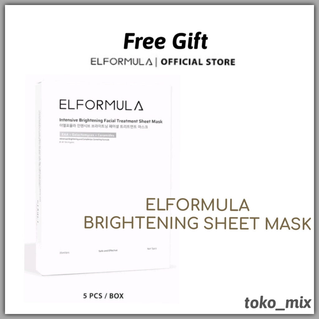 Elformula Intensive Brightening Facial Treatment Sheet Mask