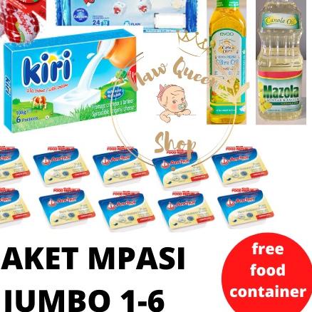 

PAKET MPASI LENGKAP JUMBO ( BELCUBE + KIRI + BABYBEL + CASA DI OLIVA / EVOO + MAZOLA + ANCHOR)