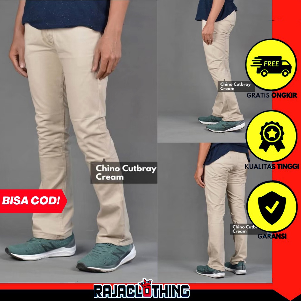 RCL - Cutbray Chino Cowok/Cutbray Bahan Katun/Cutbray Model Baru / Celana Chino Pants Cutbray Cut Premium ORIGINAL - CELANA CUTBRAY - CINO OLDSKOOL