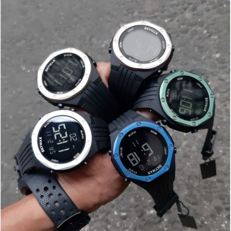 Jam Tangan Skymax Terlaris Digital Tahan Air Waterproof 30M